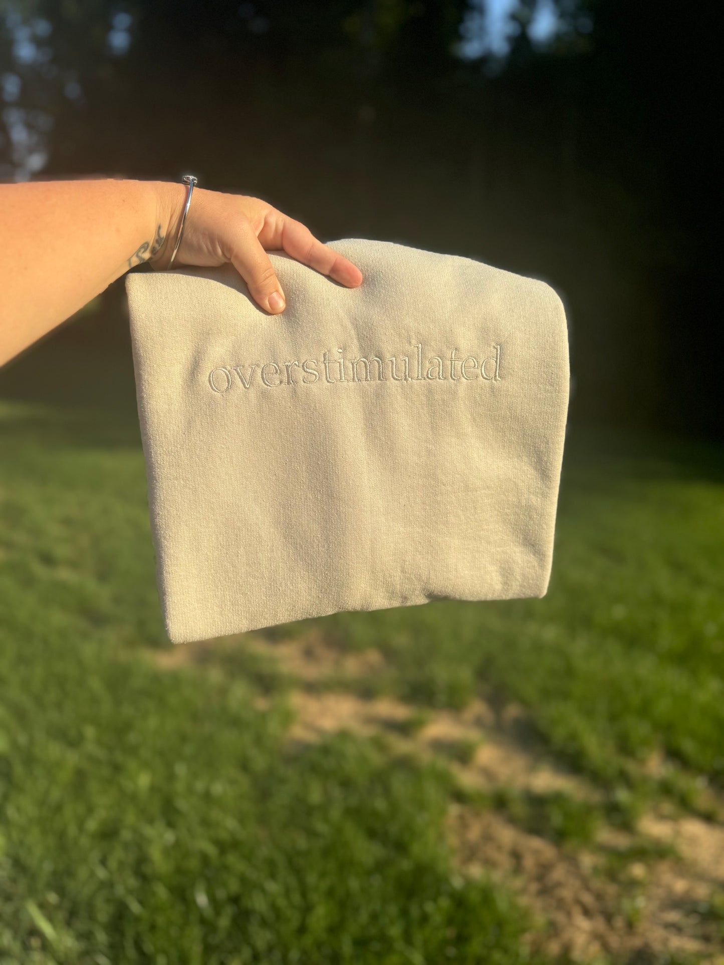 OVERSTIMULATED CREWNENECK- Gildan Brand