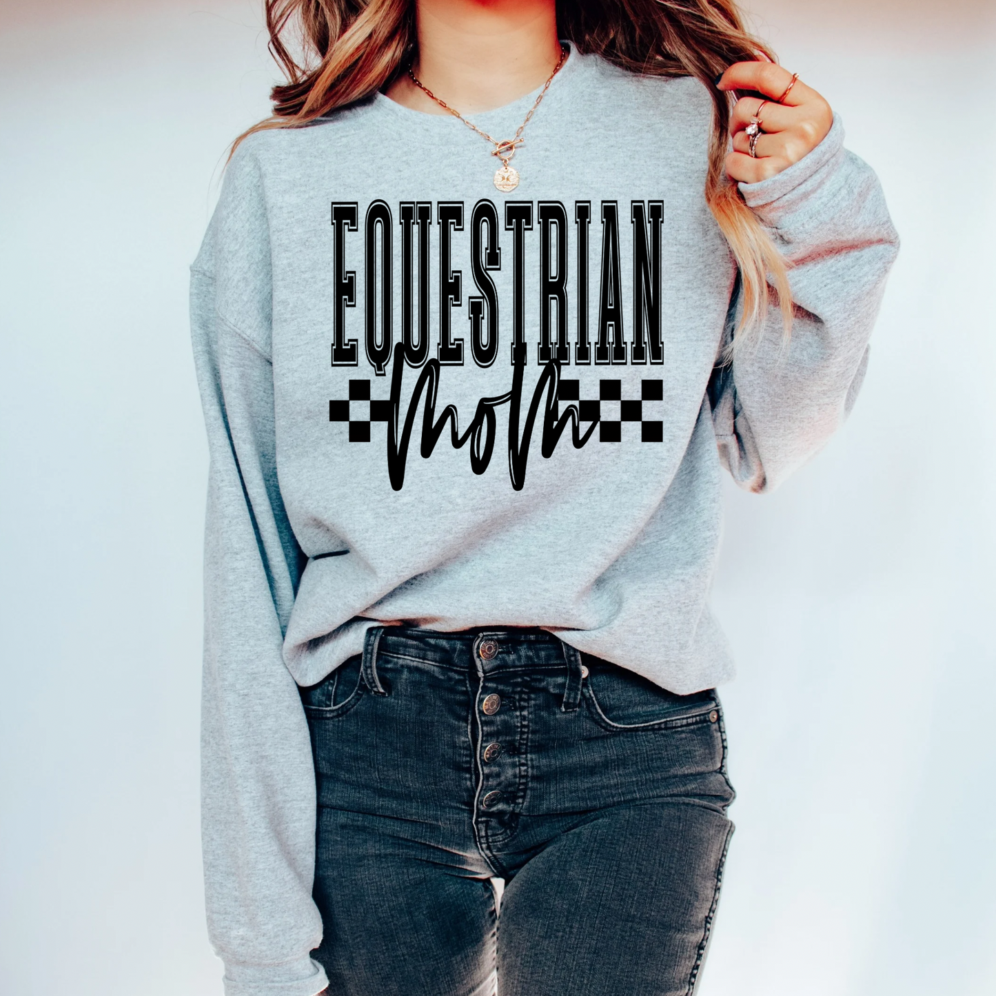 Sport (with checked) CREWNECK----PRE ORDER