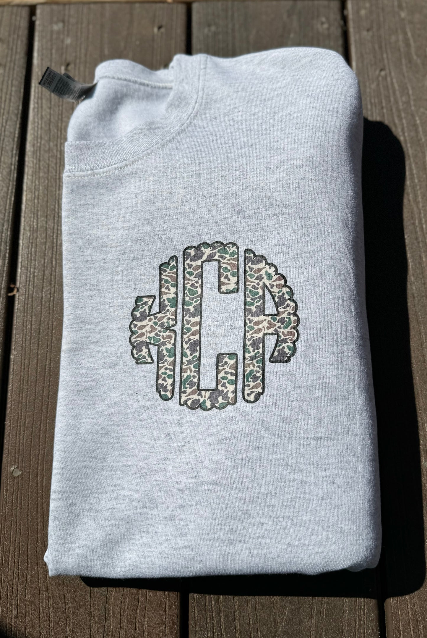 CREWNECK SWEATSHIRT-CAMO MONOGRAM-PRE ORDER