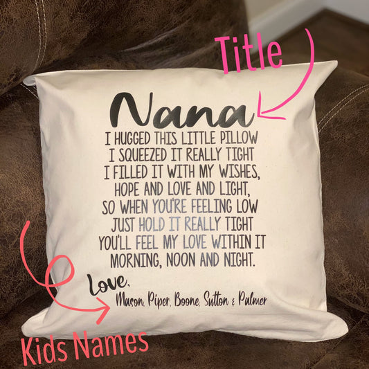 MOTHERS DAY PILLOWCASE PRE ORDER ENDS 4/7 AT 9PMEST