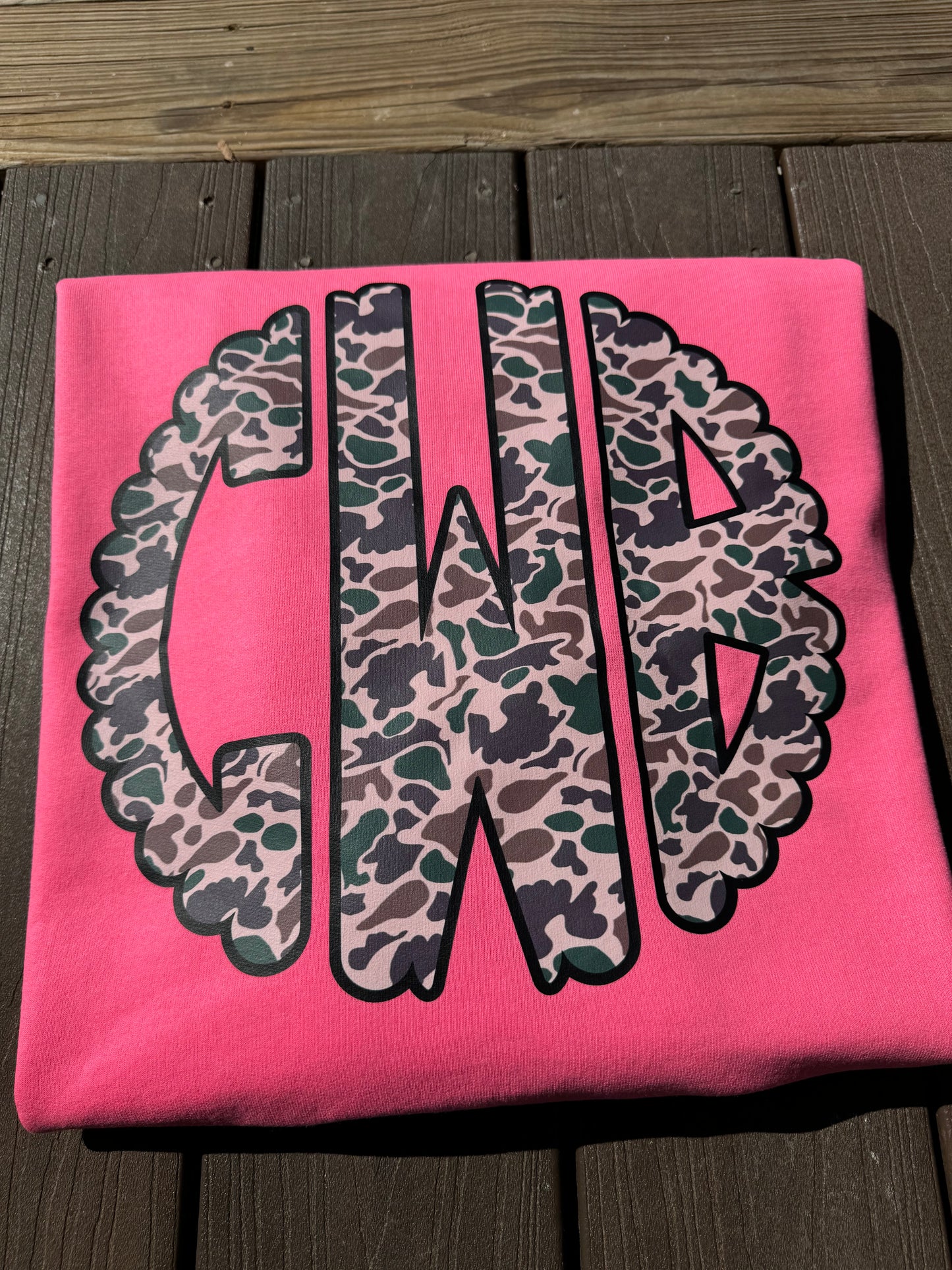 CREWNECK SWEATSHIRT-CAMO MONOGRAM-PRE ORDER