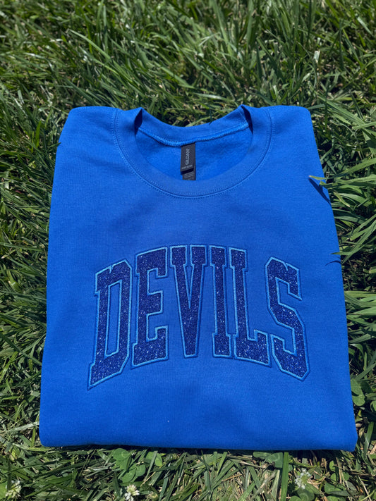 GLITTER APPLIQUE SWEATSHIRT-PRE ORDER