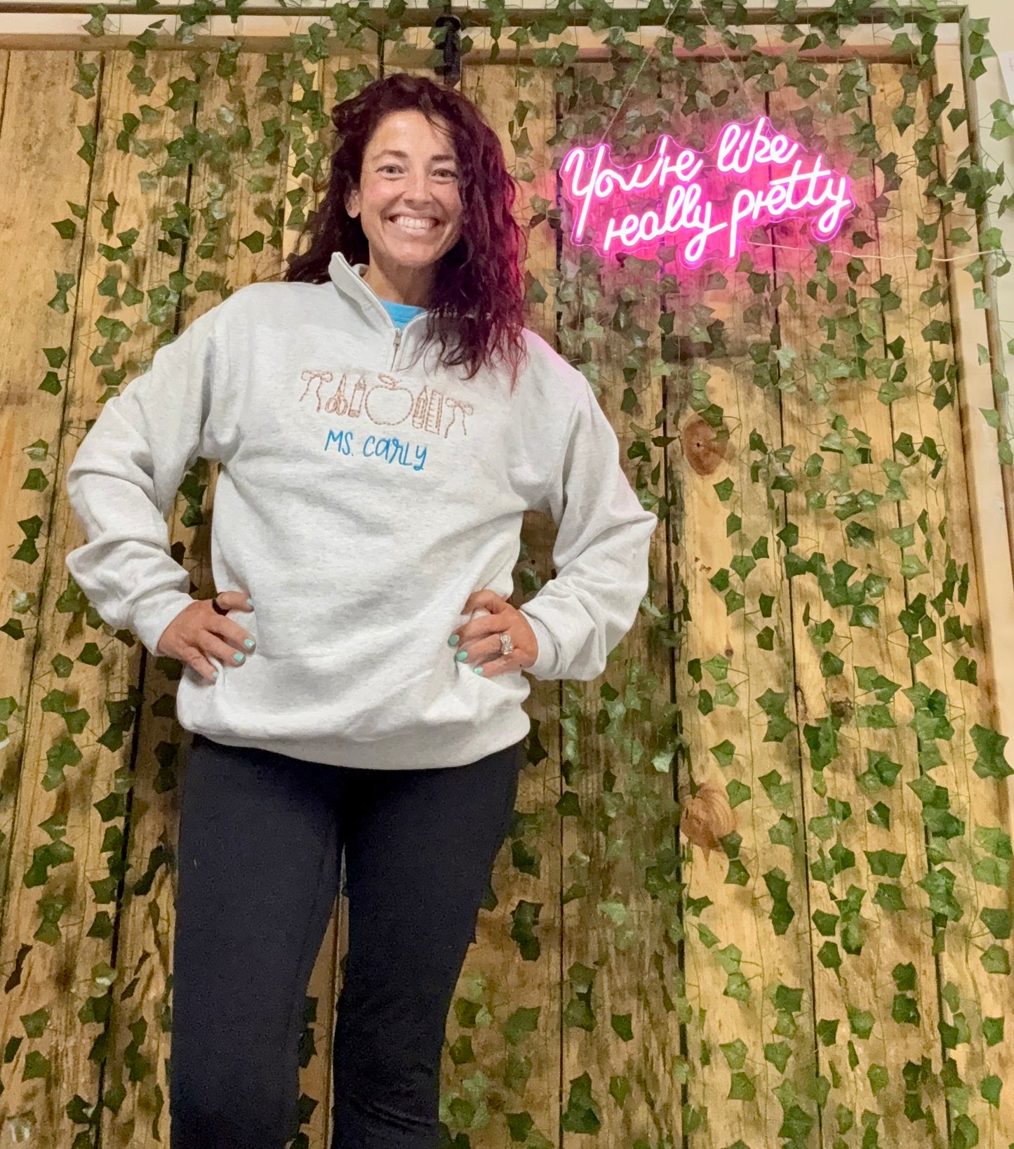 Teacher Icon Quarter Zip