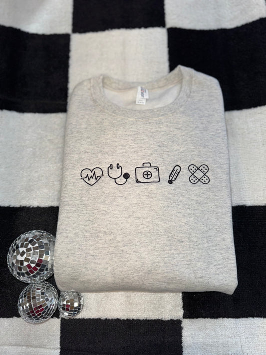 Medical Icons-Gildan Crewneck-PRE ORDER