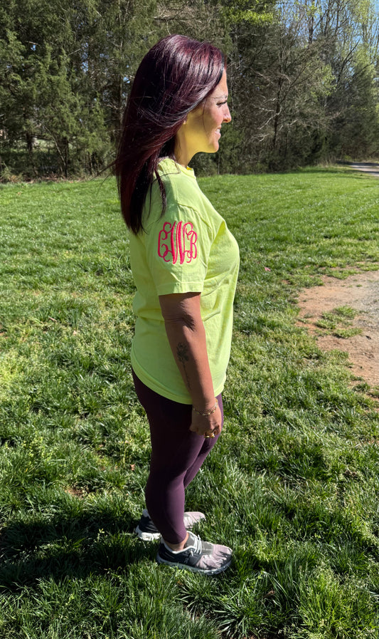 COMFORT COLORS SHORT SLEEVE--EMBROIDERED