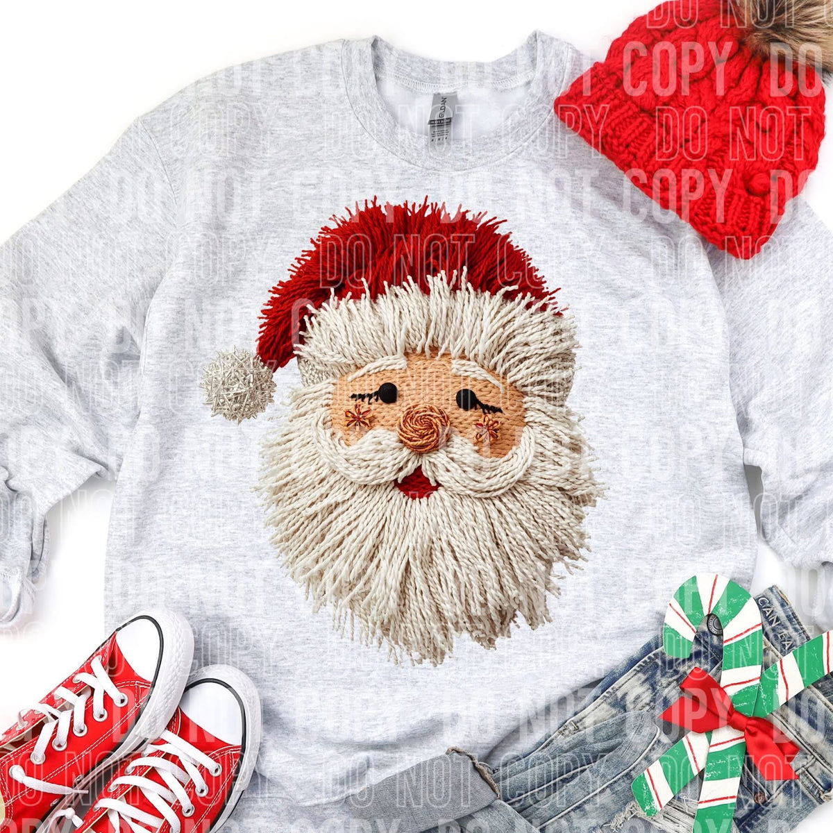 YARN SANTA HEAD