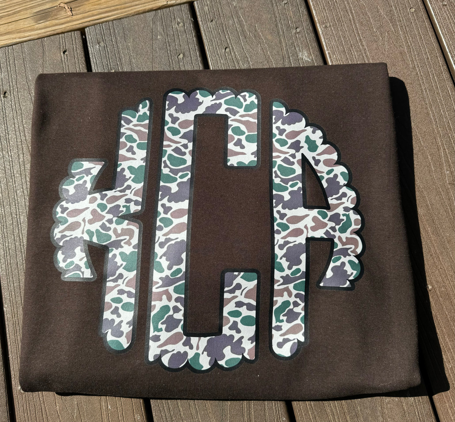 CREWNECK SWEATSHIRT-CAMO MONOGRAM-PRE ORDER