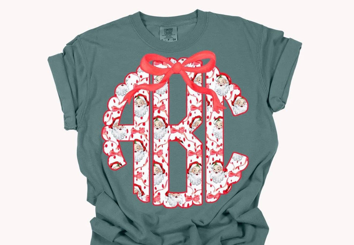 CUSTOM--SANTA MONOGRAM