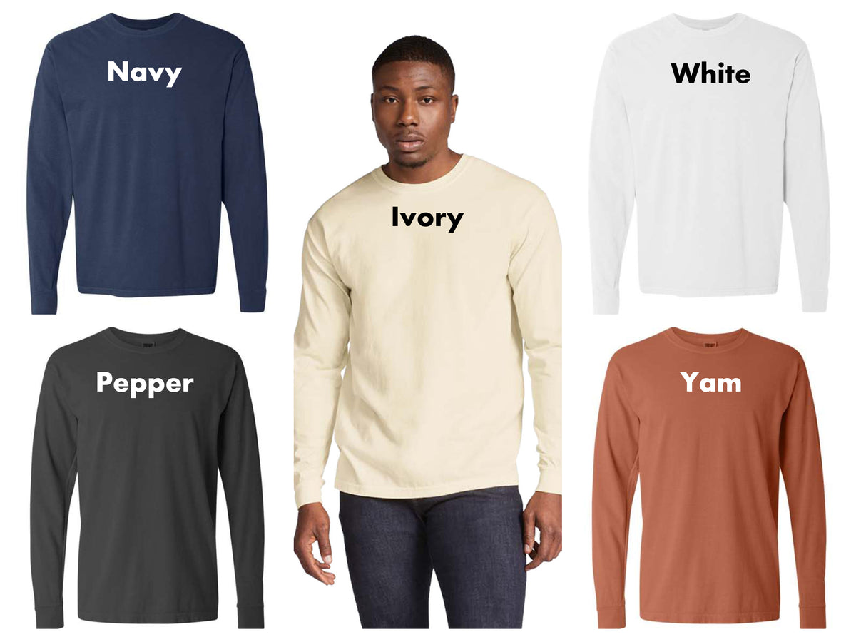 Embroidered Comfort Colors Long Sleeve