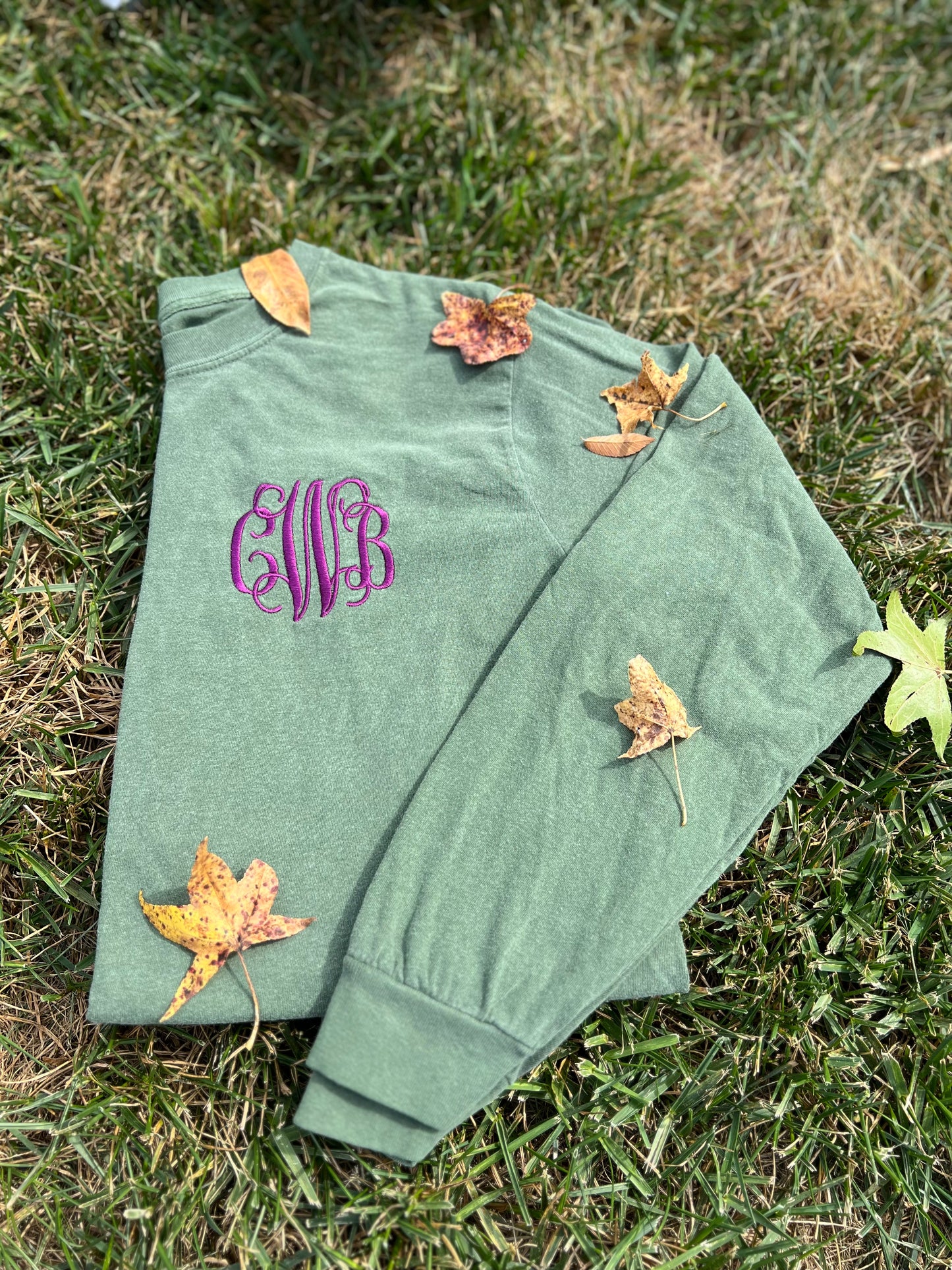 Embroidered Comfort Colors Long Sleeve