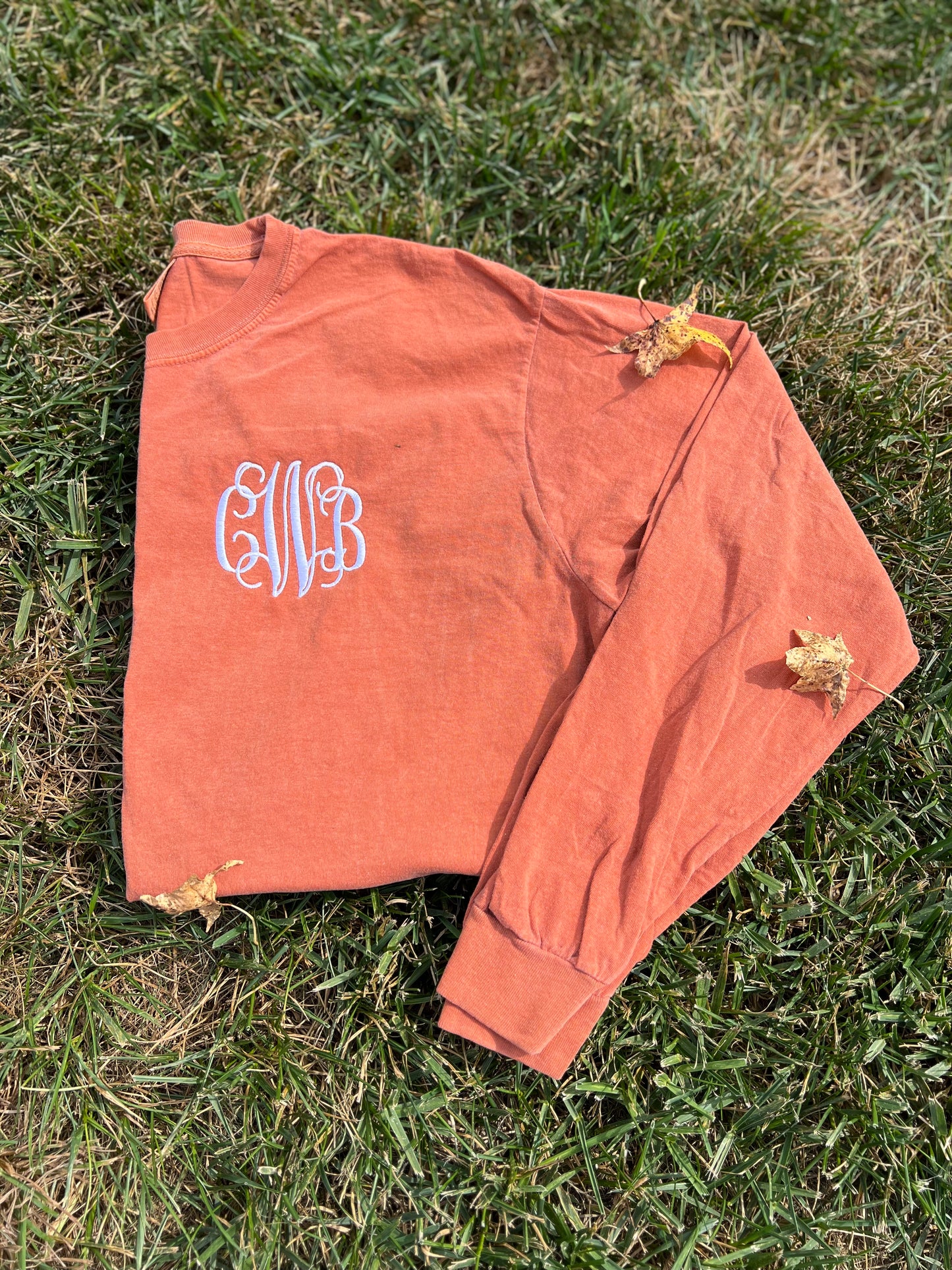 Embroidered Comfort Colors Long Sleeve